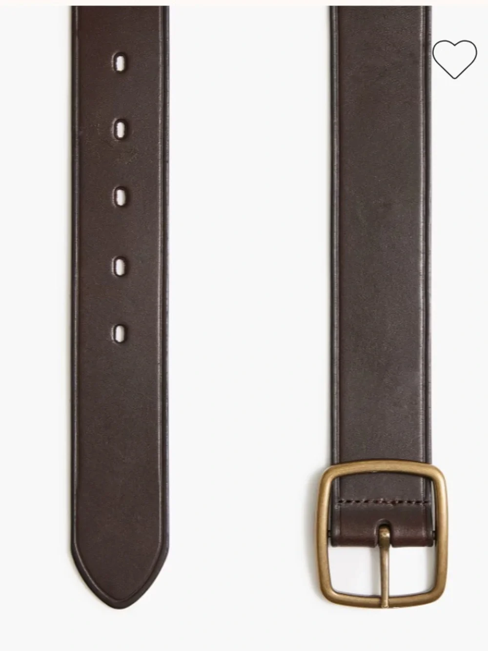 J crew Wide leather belt dark brown 36